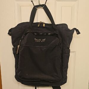 Rachel Zoe Black Baby Bag Backpack With Changing Pad